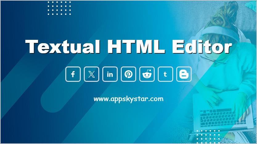 Textual HTML editor