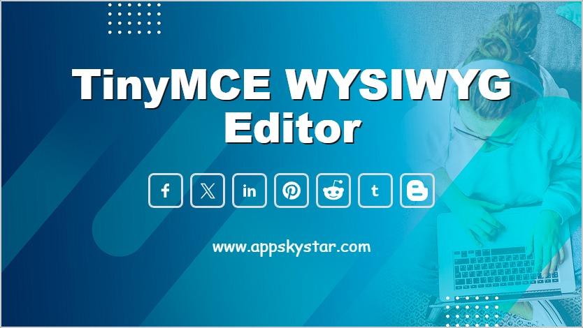 TinyMCE WYSIWYG Editor